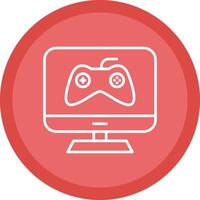 Screen Line Multi Circle Icon vector