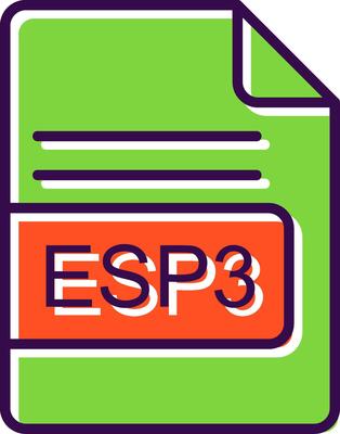 ESP3 File Format filled Design Icon
