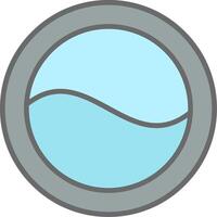 Washer Line Filled Light Icon vector