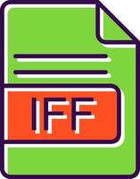 IFF File Format filled Design Icon vector