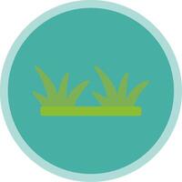 Grass Flat Multi Circle Icon vector