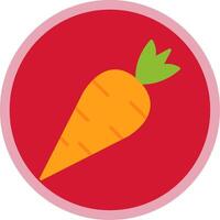 Carrot Flat Multi Circle Icon vector
