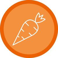 Carrot Line Multi Circle Icon vector