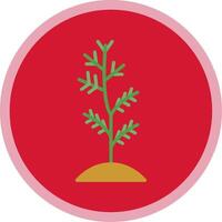 Plant Flat Multi Circle Icon vector