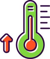 Thermometer filled Design Icon vector