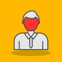 Account Manager Filled Shadow Icon vector