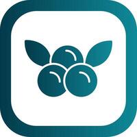 Cranberries Glyph Gradient Corner Icon vector