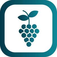 Grapes Glyph Gradient Corner Icon vector