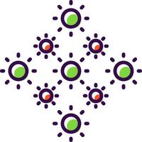 Lights filled Design Icon vector