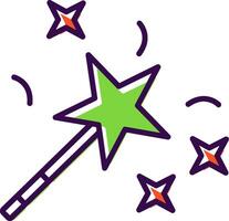 Magic Wand filled Design Icon vector