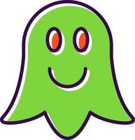 Ghost filled Design Icon vector