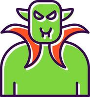 Dracula filled Design Icon vector