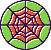 Spider Web filled Design Icon vector