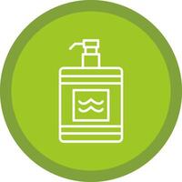 After Shave Line Multi Circle Icon vector