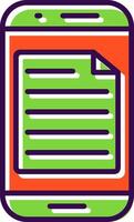 Smartphone filled Design Icon vector
