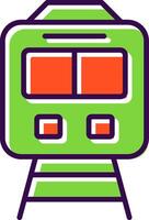 Train filled Design Icon vector