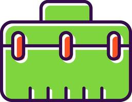 Suitcase filled Design Icon vector