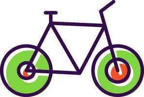 Bicycle filled Design Icon vector