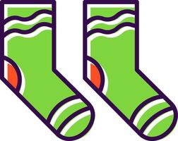 Socks filled Design Icon vector