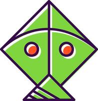 Kite filled Design Icon vector