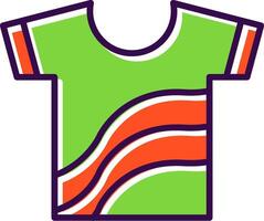 Shirt filled Design Icon vector