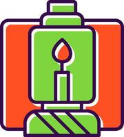 Lantern filled Design Icon vector