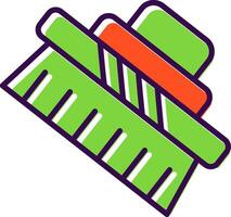 Cleaning Brush filled Design Icon vector