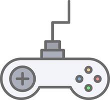 Gaming Line Filled Light Icon vector