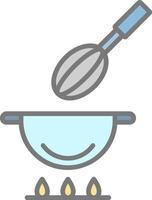 Cooking Line Filled Light Icon vector