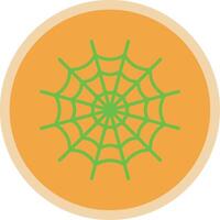 araña web plano multi circulo icono vector