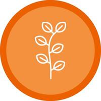 Eucalyptus Line Multi Circle Icon vector
