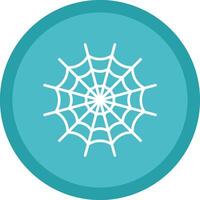 Spider Web Line Multi Circle Icon vector