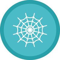 Spider Web Line Multi Circle Icon vector