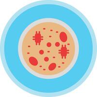 Petri Dish Flat Multi Circle Icon vector