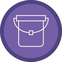 Bucket Line Multi Circle Icon vector