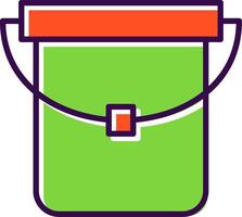 Bucket filled Design Icon vector