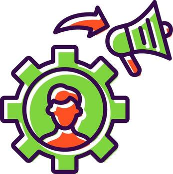 ladrillos torre lleno diseño icono vector