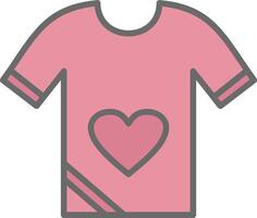 Shirt Line Filled Light Icon vector