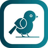 Bird Glyph Gradient Corner Icon vector