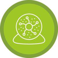 Plasma Ball Line Multi Circle Icon vector