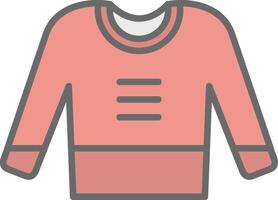 Jumper Line Filled Light Icon vector