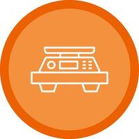 Scales Line Multi Circle Icon vector