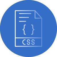 CSS Flat Bubble Icon vector