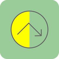 Bounce Filled Yellow Icon vector