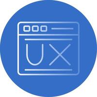 User Experience Flat Bubble Icon vector