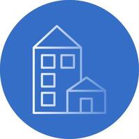 Architecture Flat Bubble Icon vector