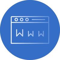 Www Flat Bubble Icon vector