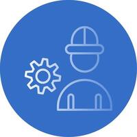 Engineering Flat Bubble Icon vector