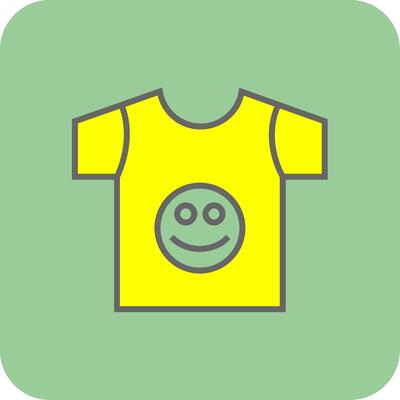 T Shirt Filled Yellow Icon