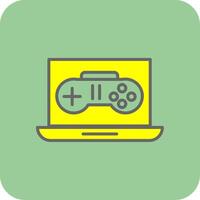 Game Development Filled Yellow Icon vector